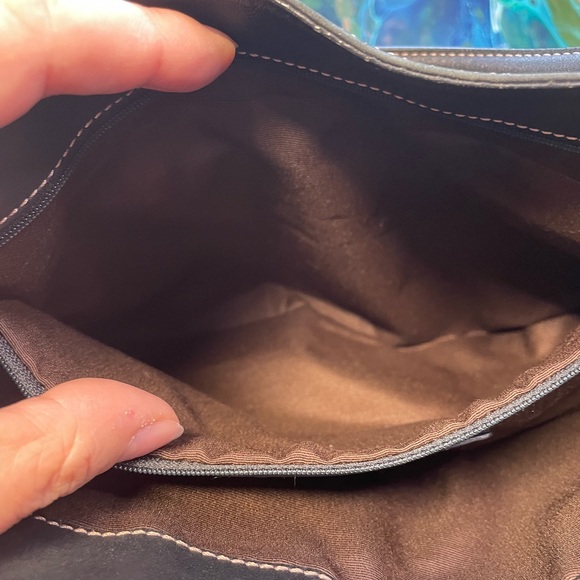 Coach Hampton Clip Lock Black Leather Shoulder Bag - Picture 6 of 16